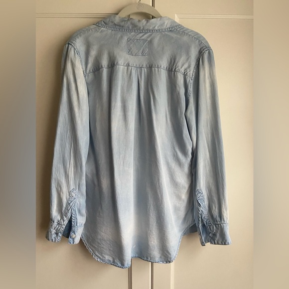 Rails Long Sleeve Denim Button Down Shirt Light Blue S - Picture 2 of 4